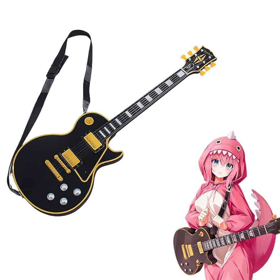 【ぼっち・ざ・ろっく！】ギター 後藤ひとり 肩掛けベルト＆ケース付き コスプレ ぼっち・ざ・ろっく！】ギター 後藤ひとり 肩掛けベルト＆ケース